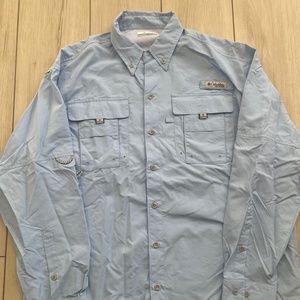 Men’s PFG Bahama™ II Long Sleeve Shirt- Spring Blue